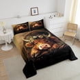 thumbnail image 4 of Erosebridal Cute Highland Cow Bedding King Comforter Set,Farm Animal Bedding Sets King with Comforter,Floral Flower Decor,Reversible,Lightweight,3 Pieces, 4 of 7