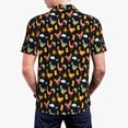 thumbnail image 4 of Daiia Flowe Rooster Pattern Men’s Polo Shirts,Solid Deck Shirt,Classic Fit, Breathable Cotton Polo for Casual and Sport Wear-XX-Large, 4 of 9