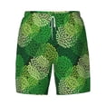 thumbnail image 4 of Lsque Mens Swim Trunks Green Flower Pattern - Bathing Suit Compression Liner - Beach Swim Shorts Swimwear - (S-3XL) - Stretch Quick Dry -XX-Large, 4 of 9