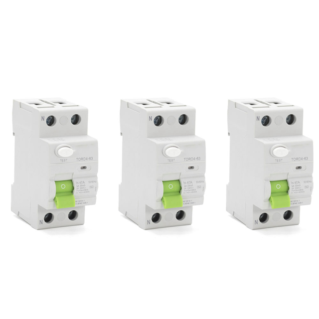 3X AC 2P 6KA RCCB RCD 230V Residual Current Circuit Breaker Differential Breaker Safety Switch TORD4-63, 2P 16A 10MA