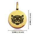 thumbnail image 2 of Stainless Steel Year of the Tiger Zodiac Round Medallion Keychain Circle Ring, 2 of 2