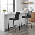 thumbnail image 4 of Set of 2 Bancos Alto, con Respaldo y Reposapié, Color Negro HOMEMAKE FURNITURE Moderno, 4 of 6