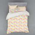 thumbnail image 2 of Ambesonne Geometric Bedding Set 3 Pcs, Pastel Circular Motifs, Twin XL, Multicolor, 2 of 3