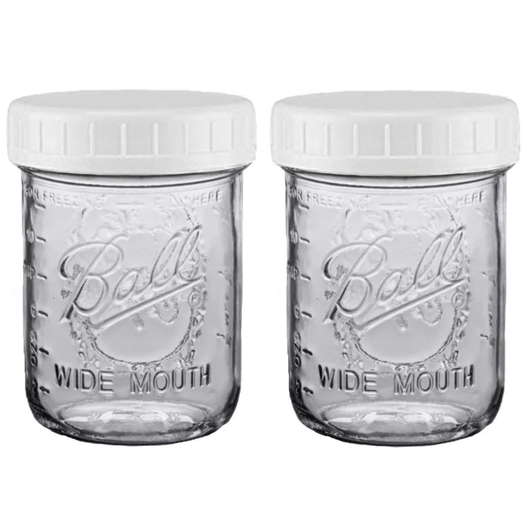 Ball 16oz 12pk Glass Wide Mouth Mason Jar with Lid and Band