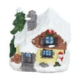 thumbnail image 3 of Casas navideñas en miniatura con nieve de invierno, construcción de aldeas interiores, decoración de casas de Papá Noel con luz LED cálida para el hogar., 3 of 14