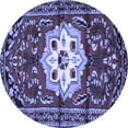 thumbnail image 1 of Ahgly Company Indoor Round Persian Blue Traditional Area Rugs, 6' Round, 1 of 4