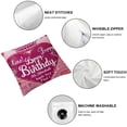 thumbnail image 4 of SHANXI 25th Birthday Gifts, Gifts for 25th for Women Throw Pillow Cover 22x22in, 4 of 5