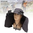 thumbnail image 3 of Sombrero Para El Sol Para Hombres, Sombrero Con Solapa Para El Cuello, Bloqueador Solar, Ventilador Recargable, Transpirable UPF50 Para Senderismo Para Montañismo, 3 of 7