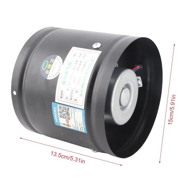 Powerful Metal Duct Exhaust Fan For Kitchen Ventilation Black Trending