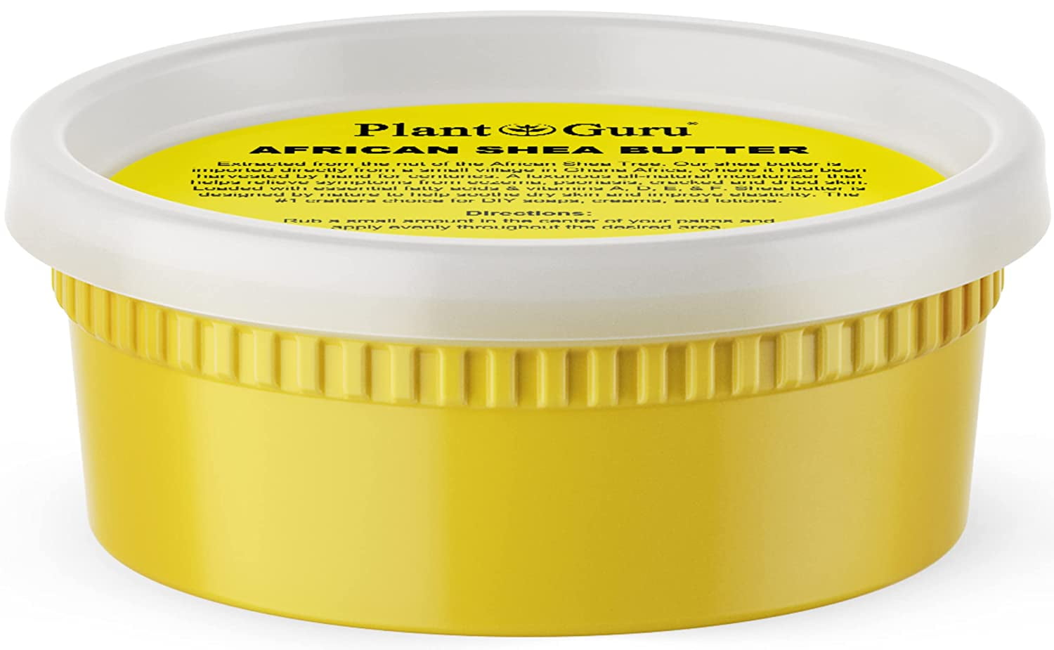 Raw African Shea Butter 8 oz. 100% Pure Natural Unrefined Organic Yellow Imported From Ghana DIY Crafts, Body, Lotion, Cream, lip Balm, Soap Making, Eczema, Psoriasis, Stretch Marks