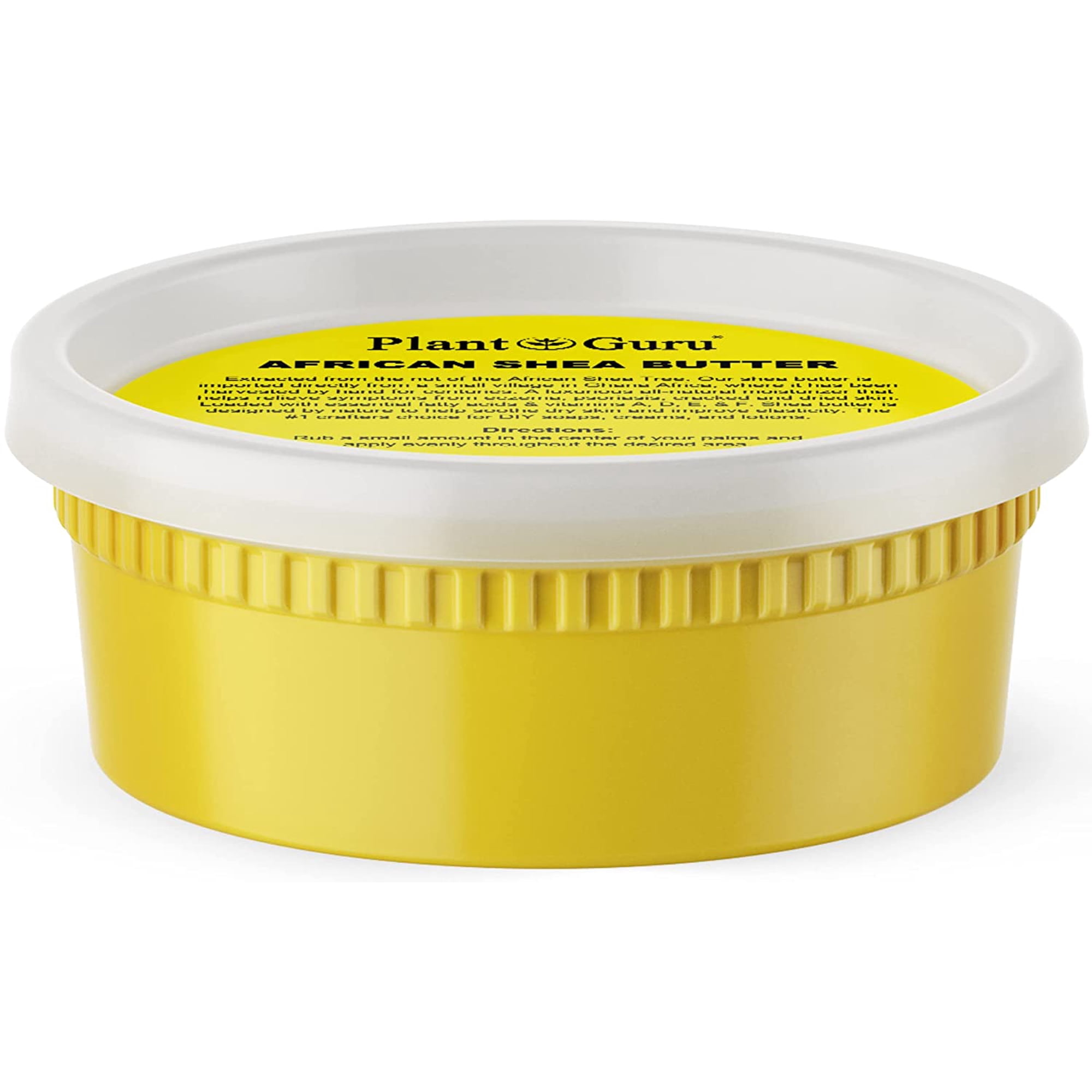 Raw African Shea Butter 8 oz. 100% Pure Natural Unrefined Organic Yellow Imported From Ghana DIY Crafts, Body, Lotion, Cream, lip Balm, Soap Making, Eczema, Psoriasis, Stretch Marks.
