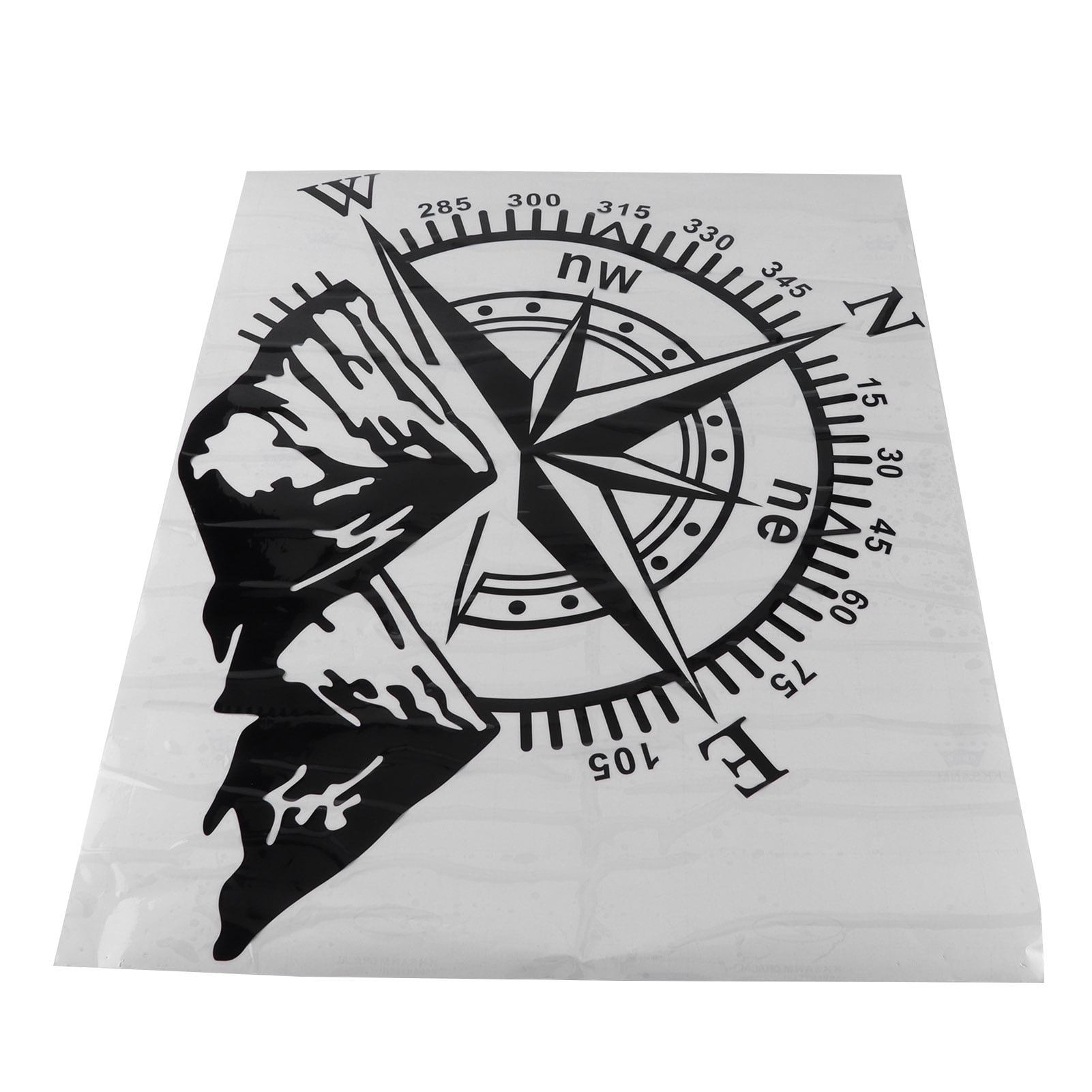 Compass Decal, Car Sticker Engine Hood Cuttable For Auto