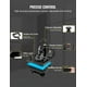 thumbnail image 4 of Prensa de calor digital dual de 12 x 10 pulgadas, prensa de calor de 650 W, impresión de sublimación VEVOR transferencia de impresora de sublimación, rotación de 360 grados para camisetas de bricolaje, 4 of 9