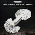 thumbnail image 5 of 58PCS Thread Gauge 55/60 Degree Metric Inch Gear Tooth Screw Pitch Gauges Measurement Steel Thread Gage Measuring Tools ,Easy Identification, 5 of 5