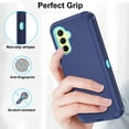 thumbnail image 4 of Asuwish Compatible with Samsung Galaxy A55 5G Phone Case Hybrid Rugged Shockproof Hard Protective Drop Proof Full Body Heavy Duty Mobile Cell Cover for A 55 55A A555G Women Men Blue, 4 of 8