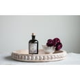 thumbnail image 2 of Creative Co-Op Whitewashed Round Decorative Wood Tray, 2 of 6