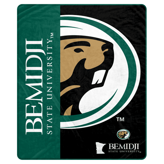 NCAA Bemidji State Beavers 50x60 Inch Ultra Soft Tailgate Throw