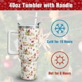 thumbnail image 5 of 40 oz Christmas Tumblers with Handle and Straw, Gnome Corgi 40oz Stainless Steel Vacuum Insulated Travel Coffee Mug Cup Water Bottle, Christmas Decor Stuff Accessories Gifts for Women, 5 of 6