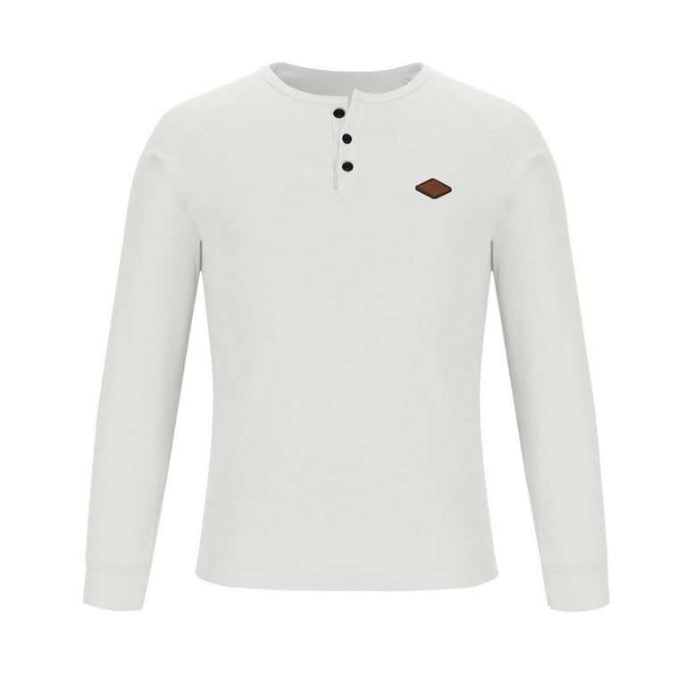 Aimik Hanes Men's Long Sleeve Polo Shirts Clearance Casual Slim