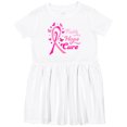 thumbnail image 3 of Inktastic Faith Hope Cure Breast Cancer Awareness Girls Toddler Dress, 3 of 5