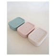 thumbnail image 5 of Silicone Bento Box - 3 Compartment Food Storage Container with Dividers and Lid (Guava Confetti), 5 of 6