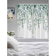 thumbnail image 4 of Eucalyptus Leaves Living Room Curtains 72 Inches length, Spring Summer Farmhouse Botanical Window Treatment Curtain Drapes, Light Filtering Drapes for Bedroom Laundry Room, 52"x72", 2 Panels, 4 of 7