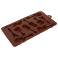 thumbnail image 4 of Molde de silicona con 10 cavidades para guitarra, para hornear, hornear, hacer pan, chocolate, fondant, gelatina, dulces (café), 4 of 7