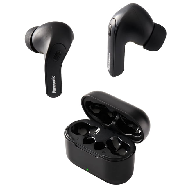 Panasonic ErgoFit True Auriculares inalámbricos con cancelación de ruido, auriculares internos con graves potentes XBS, Bluetooth 5.3, estuche de carga - RZ-B310W