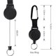 thumbnail image 2 of 3 Pieces Id Badge Heavy-duty Extendable Keychain Retractable Key Roll Key Key Gift, 2 of 4