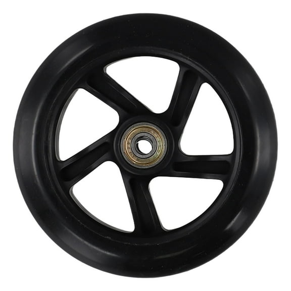Multi Size Options Reliable 5 7Inch Scooter Wheel Pu Silent Wheel (2Pcs) Black 125Mm*24Mm