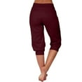 thumbnail image 4 of Flmaly vacation outfits for women High Waistband Women's Casual Tight Fitting High Waisted Pocket Sport Pants And Casual Pants Vacation Outfits, 4 of 8