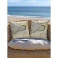 thumbnail image 5 of Outdoor Pillows Waterproof, Marble Yellow Bedding Throw Pillows with Insert for Couch Sofa Bed, Modern Abstract Ink Painting Luxury 16x16 Inch Pillowcases Decorative Camping Patio Pillow Set of 2, 5 of 8