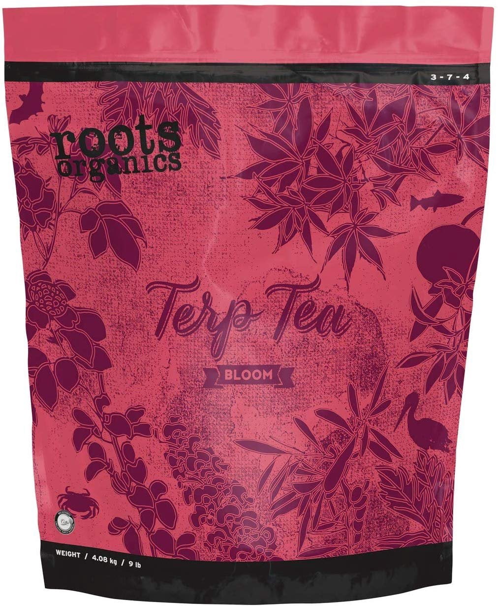Roots Organics Terp Tea Bloom Natural Dry Gardening Fertilizer, 9 Pound Bag