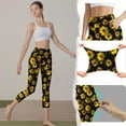thumbnail image 2 of PFRNLF High Waisted Yoga Pants for Women with Pockets High Waisted Workout Print Capri Leggings, 2 of 8