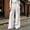 White, variant on Women Corduroy Wide Leg Pants High Waist Button Zipper Pleated Trousers Loose Casual Palazzo Pants with Pockets