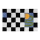 thumbnail image 2 of Felpudo a cuadros antideslizante, rejilla blanca y negra, bonito tapete para puerta para baños, cocinas, salas de estar, Gloria de la mañana, 50x80, 2 of 8