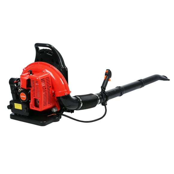 Leaf Blower, 63CC Gas Powered Backpack Leaf Blower, 665CFM 2-Stroke Snow Blower for Lawn Care Yard Dust Debris (Red)