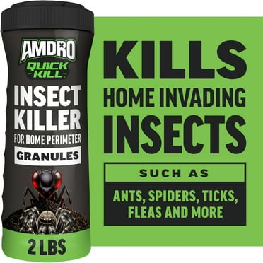 Amdro Quick Kill Home Perimeter Insect Killer Granules, 2 lbs Treats up to 2,000 sq ft.