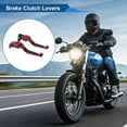 thumbnail image 2 of Unique Bargains Short Long Brake Clutch Levers for Yamaha YZF R1 2009-2014 6 Positon Adjustable Motorcycle Handlebar Brake Lever Aluminium Alloy Red Head Black Handle, 2 of 6