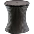 thumbnail image 2 of Keter 228573 Table d'Appoint et de Cocktail de Patio Extérieur Cool avec Glacière, Brun, 2 of 6