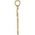 thumbnail image 3 of 14K Yellow Gold Cut-Out Budded Cross Charm (25 X 16) Made In United States d3505, 3 of 6