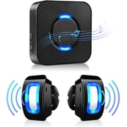 Bitiwend Motion Sensor Alarm, Wireless Home Security Driveway Alert, Black