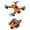 Orange, variant on JVBTVB 4K Dual Camera Drone with 50x Zoom, FPV WiFi RC Quadcopter, 1080P HD Foldable Drone with Altitude Hold, 20 Min Flight, Obstacle Avoidance for Beginners