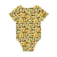 thumbnail image 2 of Daiia Ethnic African Printed Unisex-Baby Short Sleeve Onesies Bodysuits Baby Climbing Clothes Soft and Comfortable Romper with Expandable Shoulder Design-12 Months, 2 of 8