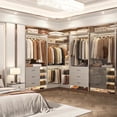 thumbnail image 2 of Homieasy 86.8" W Closet System with 6 Drawers and 4 Hanging Rods, Gray, 2 of 8
