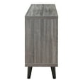 thumbnail image 3 of Furniture of America Nahmene Mid-Century Wood 7-Shelf TV Stand in Gray, 3 of 8