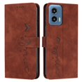 thumbnail image 2 of Case for Motorola MOTO G 5G 2024 Shockproof Flip Cover Card Insertion PU Leather Full Protection Side Buckle, 2 of 5