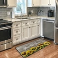 thumbnail image 5 of Sunflowers with Sunglasses Custom Kitchen Rug Door Mat Bath Rug Personalized Your Text on Home Decor Floor Mat for Kitchen Living Bedroom 39 x 20 Inch, 5 of 6