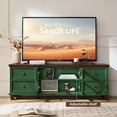 thumbnail image 3 of SAVOR LIFE Farmhouse TV Stand for Living Room, Rustic Green Entertainment Center with Storage Cabinet,Wood TV Console with 4 Drawers,Modern TV Stands for Bedroom,Green, 3 of 15