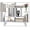 White, variant on Danniu 3 Tier Geometric Bookshelf, Modern Freestanding Bookcase w/Staggered Shelves, Decorative Open Storage Display Shelves with Legs, Mid Century Storage Organizer for Living Room (Dark Gray)